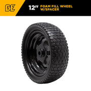 Economy Wheel, 12" w/Spacer BE Power Equipment