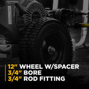 Economy Wheel, 12" w/Spacer BE Power Equipment