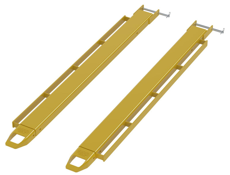 Vestil Fork Extensions with Side Brackets For Load Straps