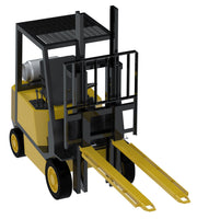 Vestil Fork Extensions with Side Brackets For Load Straps