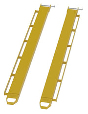 Vestil Fork Extensions with Side Brackets For Load Straps