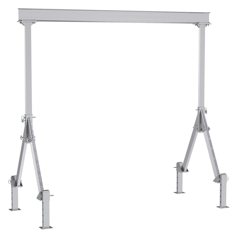 Vestil Fixed Height Aluminum Gantry Cranes with Adjustable Leveling Option