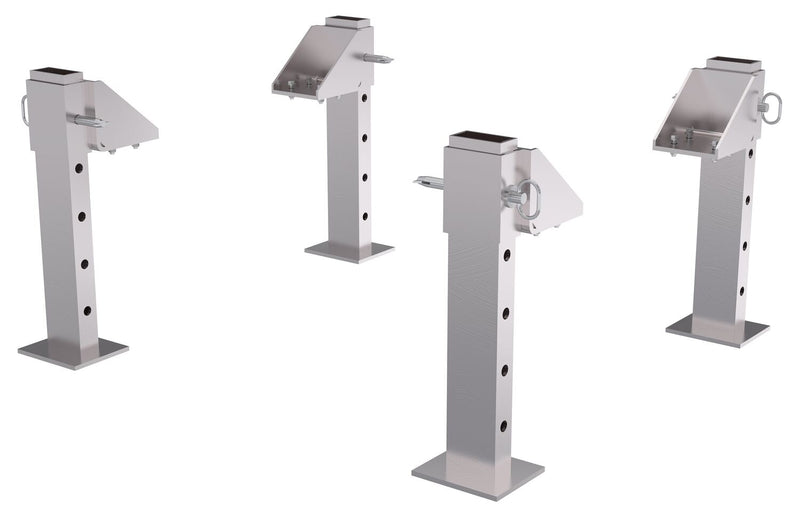 Vestil Fixed Height Aluminum Gantry Cranes with Adjustable Leveling Option