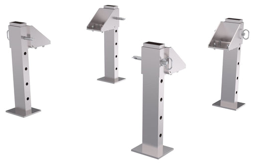 Vestil Fixed Height Aluminum Gantry Cranes with Adjustable Leveling Option
