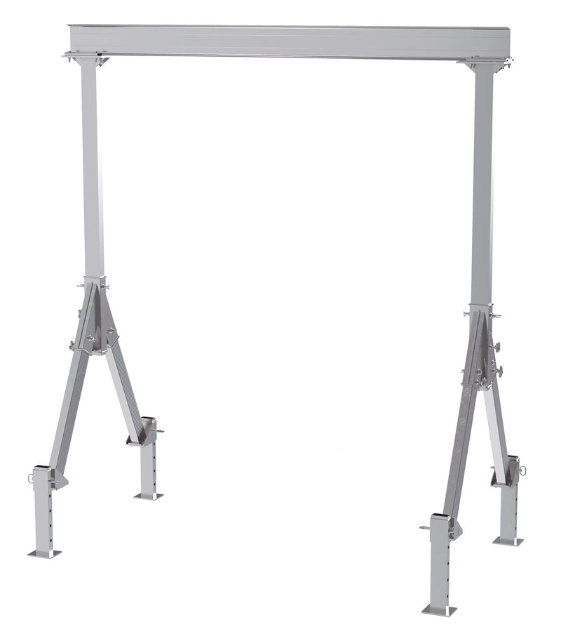 Vestil Fixed Height Aluminum Gantry Cranes with Adjustable Leveling Option