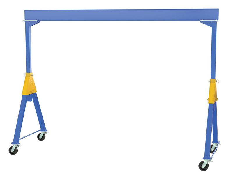 Vestil Fixed Height Steel Gantry Cranes with Total Locking Casters - Knockdown