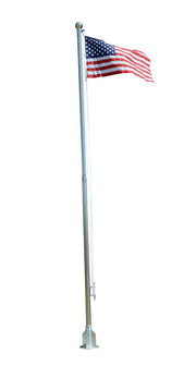 Vestil Stainless Steel Flag Poles and American Flags