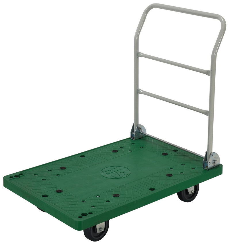 Vestil Plastic Platform Trucks with Fold Down Handle (FPT)