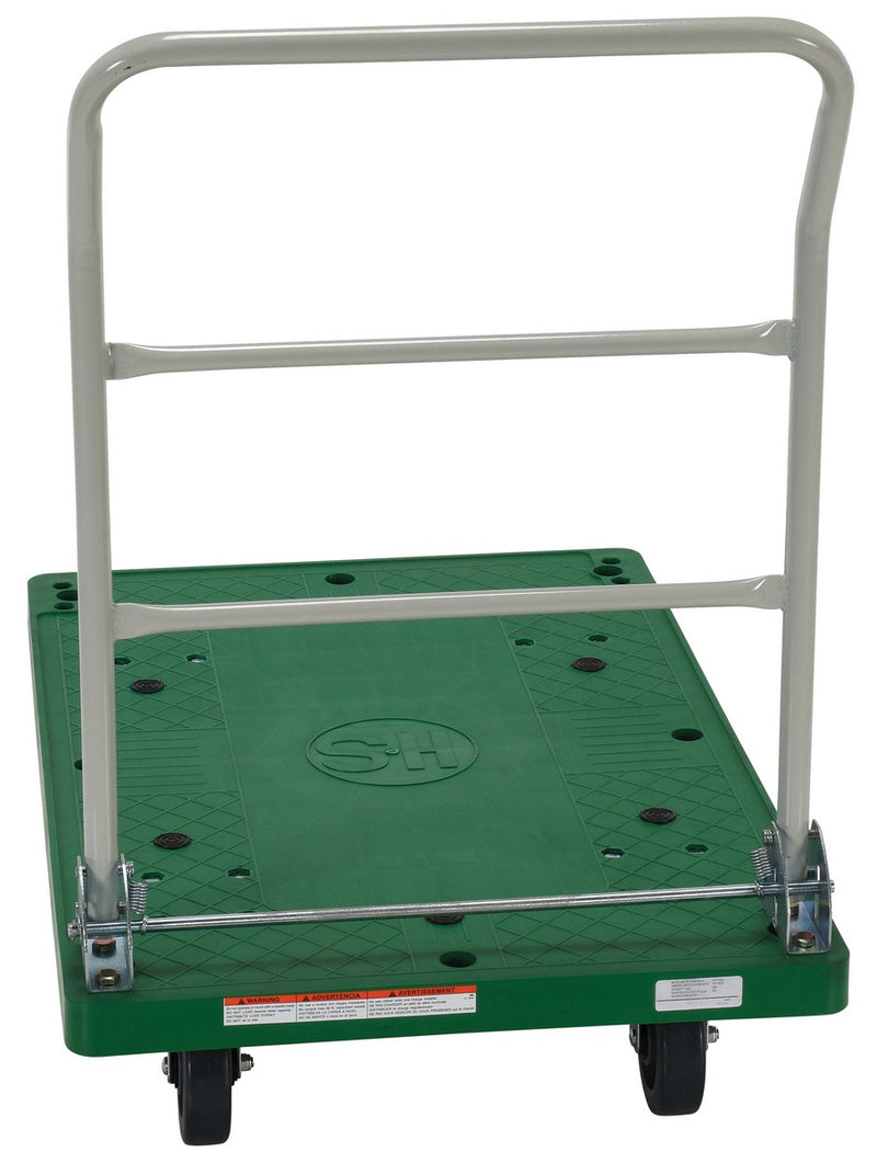 Vestil Plastic Platform Trucks with Fold Down Handle (FPT)