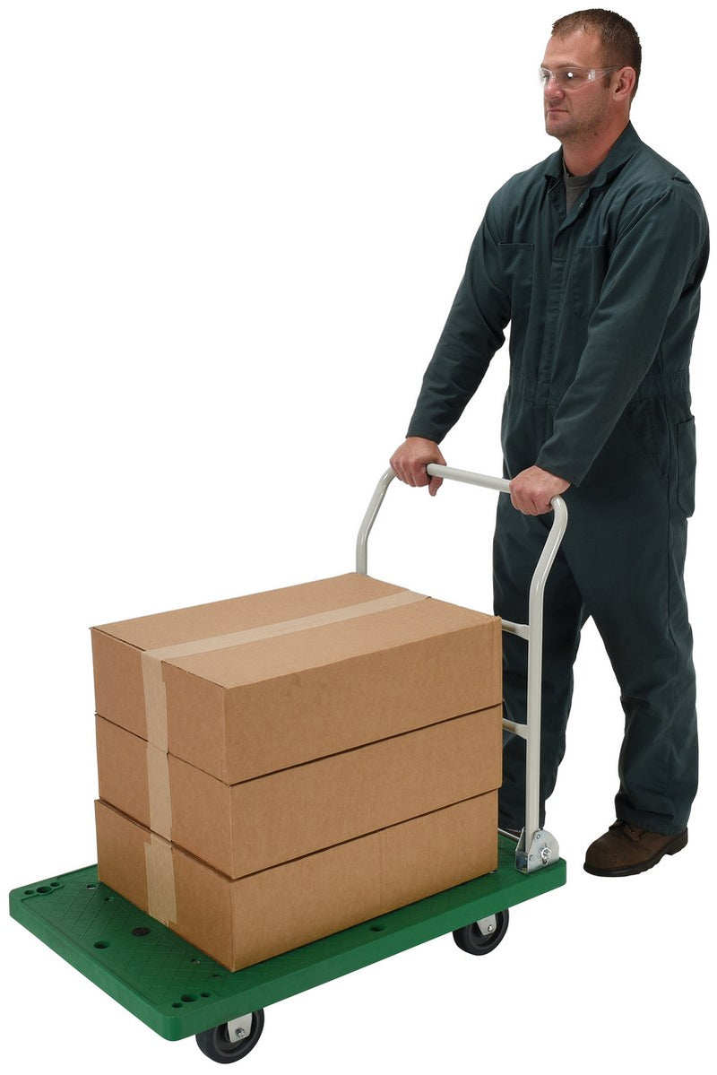Vestil Plastic Platform Trucks with Fold Down Handle (FPT)