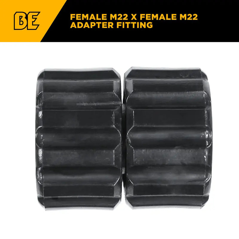 Female M22 x Female M22 FNPT Adapter Fitting BE Power Equipment