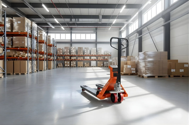 G55WL Manual Pallet Jack w/Scale & Printer Lithium