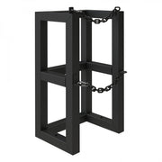 Durham Gas Cylinder Rack, 1 Vertical Cylinder Capacity, 16 X 12 X 30, Black