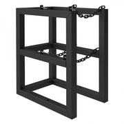 Durham Gas Cylinder Rack, 2 Vertical Cylinders Capacity, 16 X 24 X 30, Black