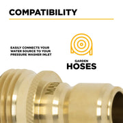 Garden Hose to 1/2" Plug BE Power Equipment