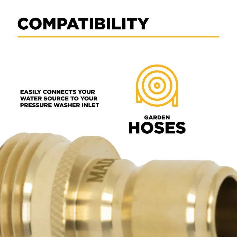 Garden Hose to 1/2" Plug BE Power Equipment