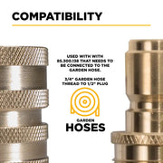 Garden Hose to 1/2" Plug, Packaged BE Power Equipment