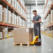 EKKO A25 | Manual Pallet Jack | 5500 lbs Capacity | Raised Height 7.5'' EKKO