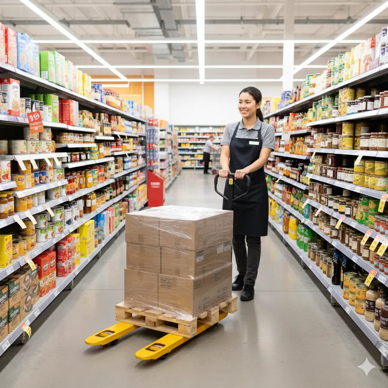 EKKO A25 | Manual Pallet Jack | 5500 lbs Capacity | Raised Height 7.5'' EKKO