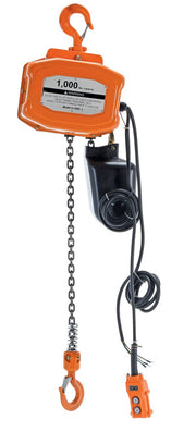Vestil Economy Chain Hoists with Chain Container