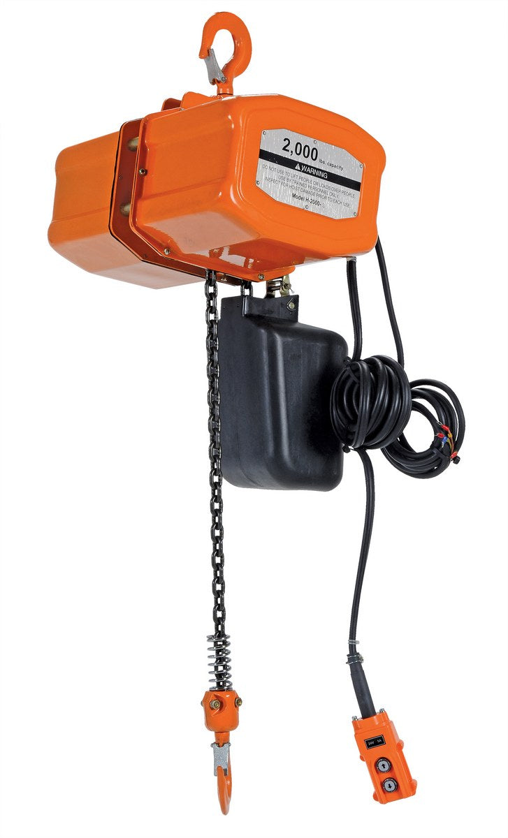 Vestil Economy Chain Hoists with Chain Container