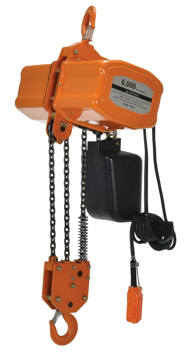 Vestil Economy Chain Hoists with Chain Container