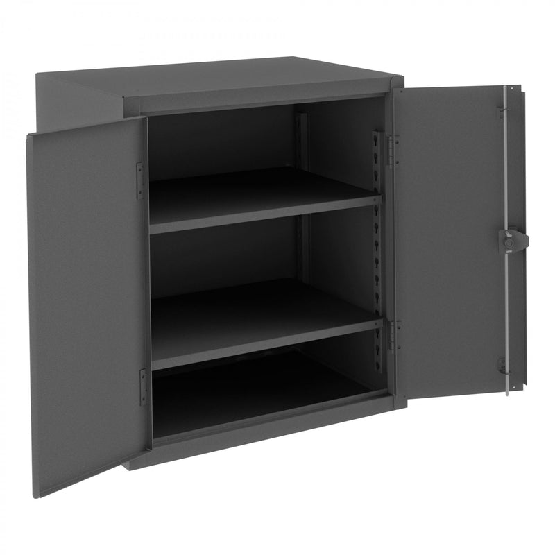 Durham Extra Heavy Duty Cabinet, 12 Gauge, 36 x 20 x 36, 2 Adjustable Shelves, Recessed Doors