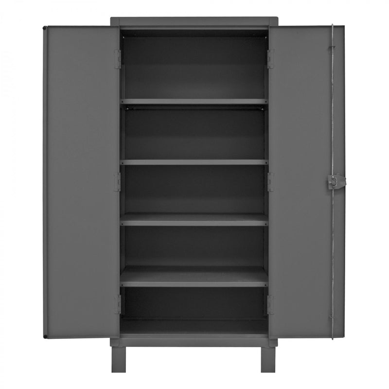 Durham Extra Heavy Duty Cabinet, 12 Gauge, 36 x 24 x 78, 4 Adjustable Shelves, Recessed Doors