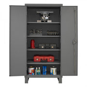 Durham Extra Heavy Duty Cabinet, 12 Gauge, 36 x 24 x 78, 4 Adjustable Shelves, Recessed Doors