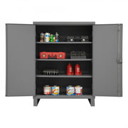 Durham Heavy Duty Cabinet, 14 Gauge, 36 x 24 x 60, 3 Adjustable Shelves, Recessed Doors