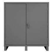 Durham Extra Heavy Duty Cabinet, 12 Gauge, 60 x 24 x 66, 3 Adjustable Shelves, Recessed Doors