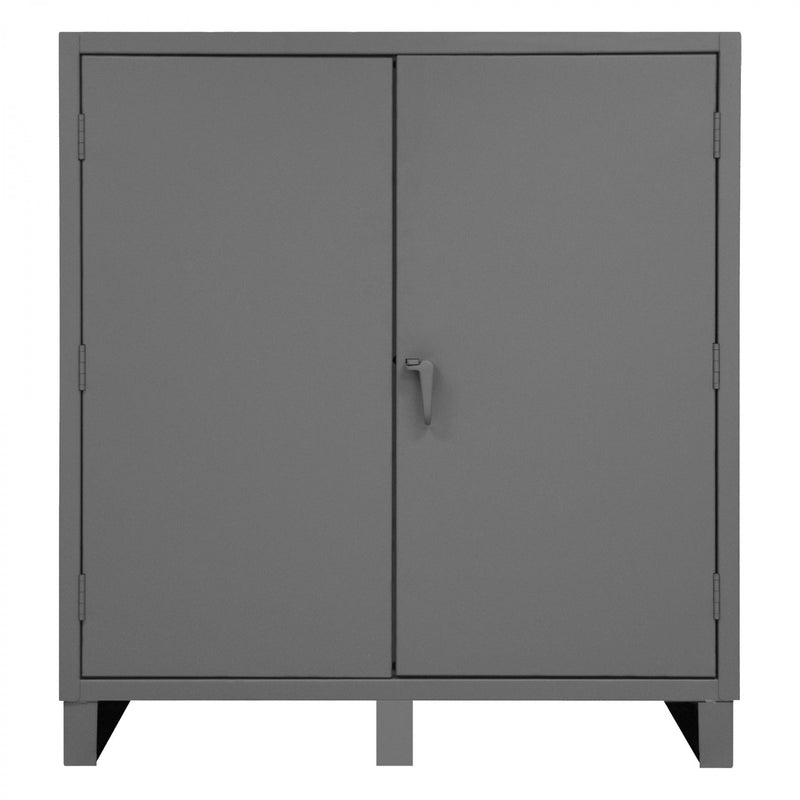 Durham Extra Heavy Duty Cabinet, 12 Gauge, 60 x 24 x 66, 3 Adjustable Shelves, Recessed Doors