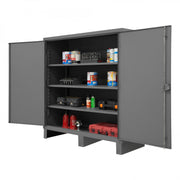 Durham Extra Heavy Duty Cabinet, 12 Gauge, 60 x 24 x 66, 3 Adjustable Shelves, Recessed Doors