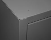 Durham Extra Heavy Duty Cabinet, 12 Gauge, 36 x 24 x 78, 4 Adjustable Shelves, Recessed Doors