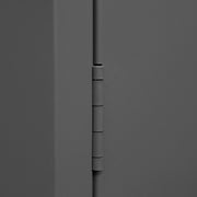 Durham Wardrobe Cabinet, 12 Gauge, 36 x 24 x 78, 1 Fixed Shelf, 4 Adjustable Shelves, Hanger Bar