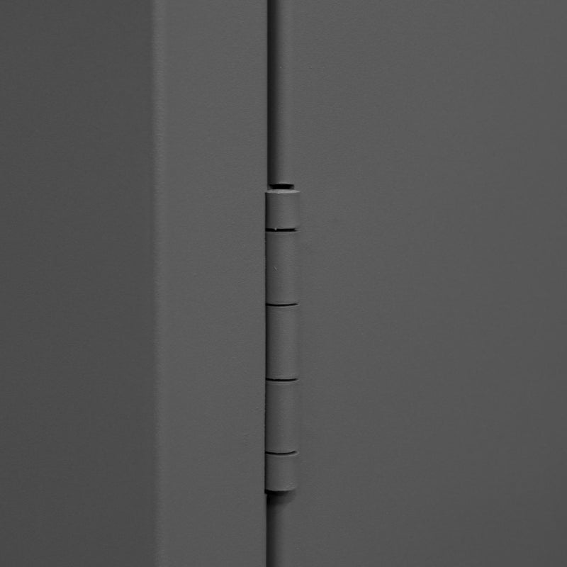 Durham Wardrobe Cabinet, 12 Gauge, 36 x 24 x 78, 1 Fixed Shelf, 4 Adjustable Shelves, Hanger Bar