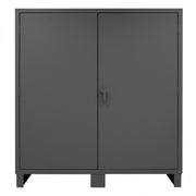 Durham Extra Heavy Duty Cabinet, 12 Gauge, 72 x 24 x 78, 4 Adjustable Shelves, Recessed Doors