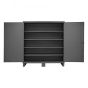 Durham Extra Heavy Duty Cabinet, 12 Gauge, 72 x 24 x 78, 4 Adjustable Shelves, Recessed Doors