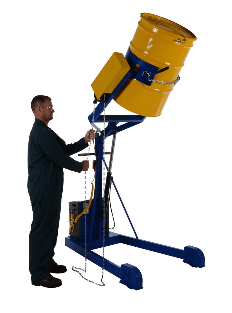 Vestil Portable Hydraulic Drum Carrier/Rotator/Booms