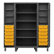 Durham Extra Heavy Duty Cabinet, 12 Gauge, 36 x 36 x 78, 4 Adjustable Shelves