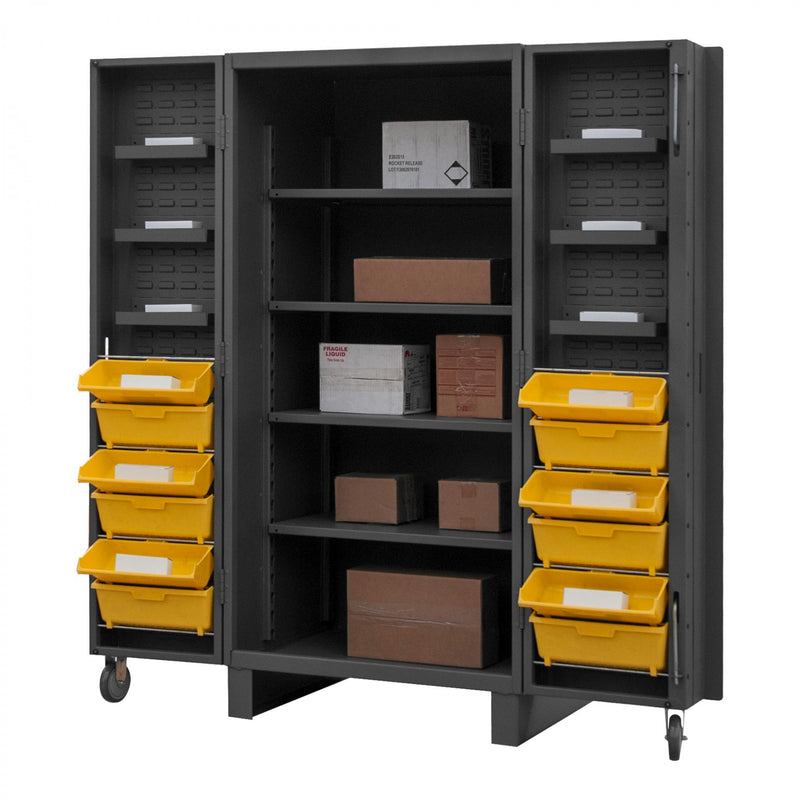 Durham Extra Heavy Duty Cabinet, 12 Gauge, 36 x 36 x 78, 4 Adjustable Shelves