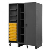 Durham Extra Heavy Duty Cabinet, 12 Gauge, 36 x 36 x 78, 4 Adjustable Shelves