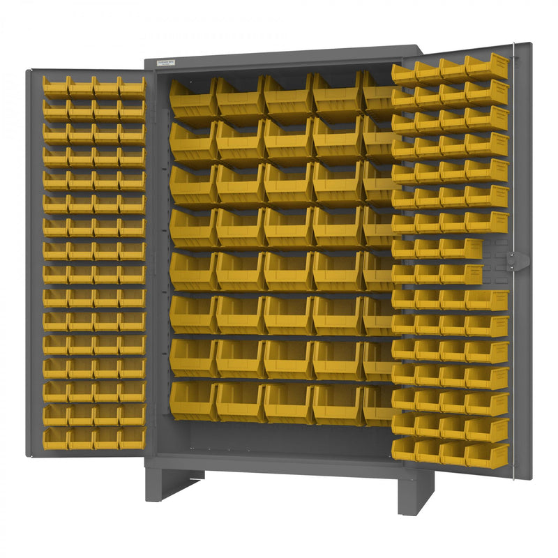 Durham Cabinet, 12 Gauge, 184 Yellow Bins, 48 x 24 x 78