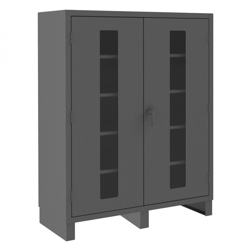 Durham Extra Heavy Duty Cabinet, 12 Gauge, 60 x 24 x 78, 4 Adjustable Shelves