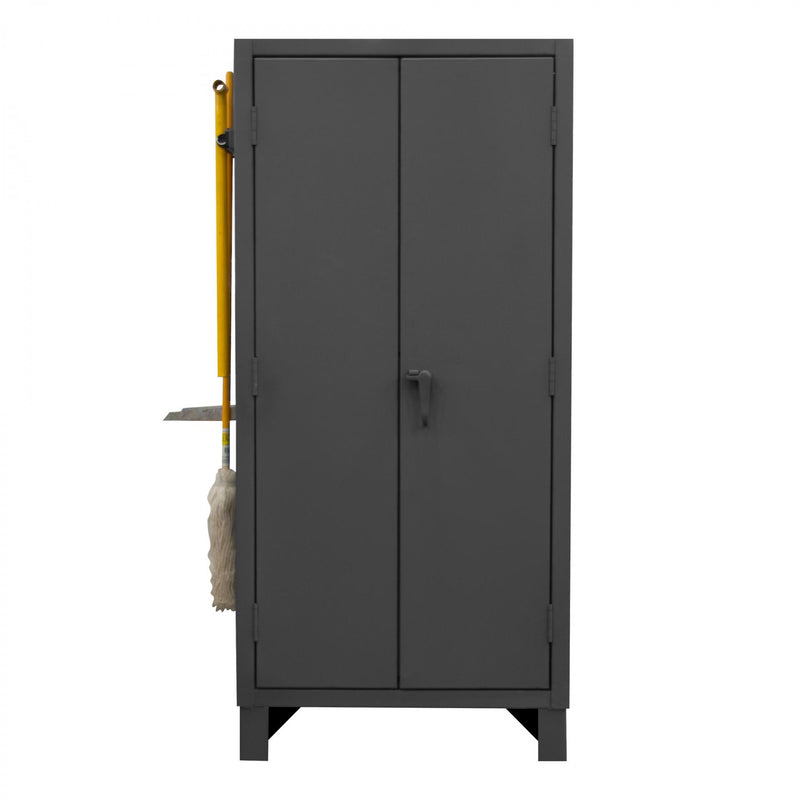 Durham Extra Heavy Duty Cabinet, 12 Gauge, 36 x 24 x 78, 3 Adjustable Shelves, Recessed Doors