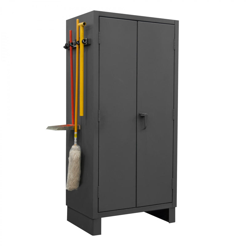 Durham Extra Heavy Duty Cabinet, 12 Gauge, 36 x 24 x 78, 3 Adjustable Shelves, Recessed Doors