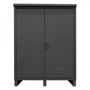 Durham Outdoor Cabinet, 12 Gauge, 60-3/8 x 26-11/16 x 80-5/16, 4 Adjustable Shelves