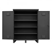 Durham Outdoor Cabinet, 12 Gauge, 60-3/8 x 26-11/16 x 80-5/16, 4 Adjustable Shelves