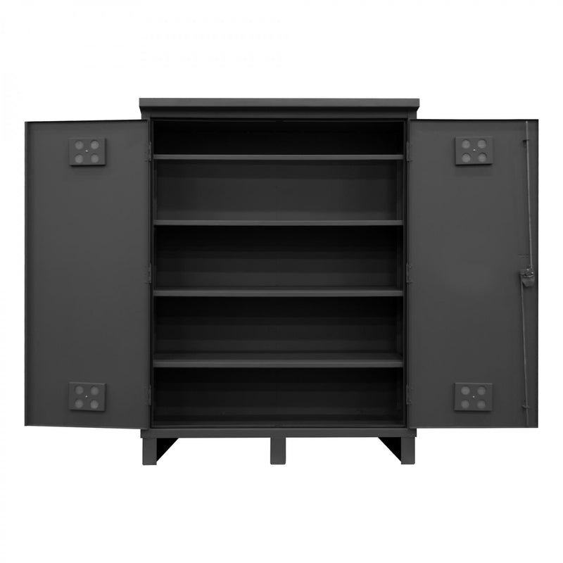 Durham Outdoor Cabinet, 12 Gauge, 60-3/8 x 26-11/16 x 80-5/16, 4 Adjustable Shelves