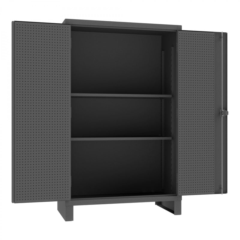 Durham Extra Heavy Duty Cabinet, 12 Gauge, 48 x 24 x 78, 2 Adjustable Shelves